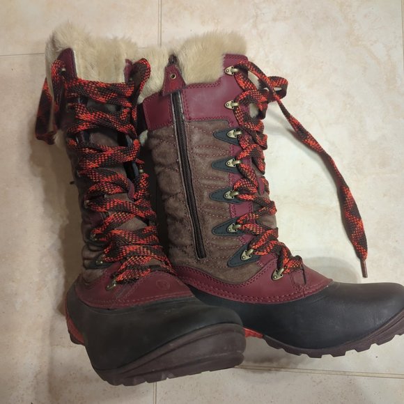 NEW Merrell Winterbelle Mahogany Peak Waterproof Boots (Women US Size 6) - Picture 4 of 14